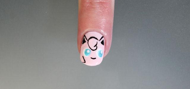 Uñas pokemon go jigglypuff paso a paso