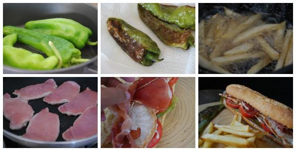 receta-del-bocadillo-serranito elaboración