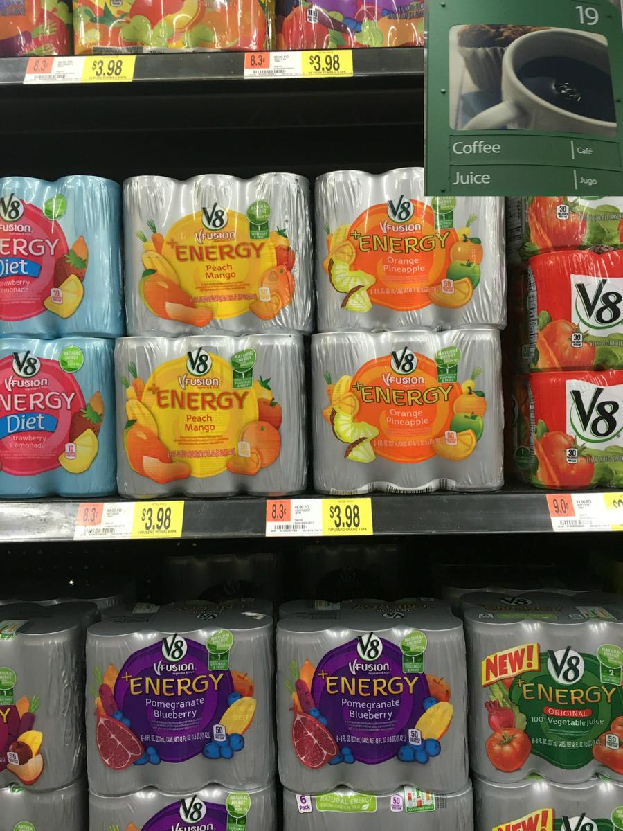 V8Energy instore #campbellsavings