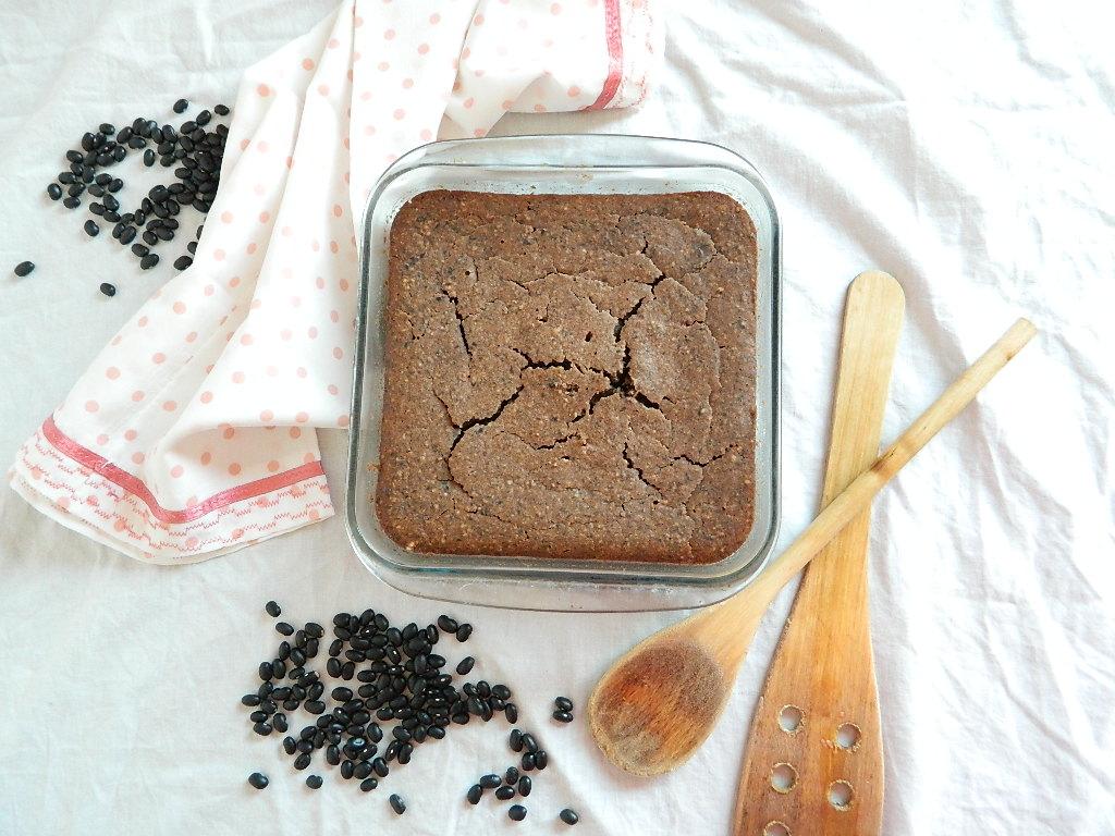 Recetas con recetas con ingredientes sustitutos- brownie de frijoles