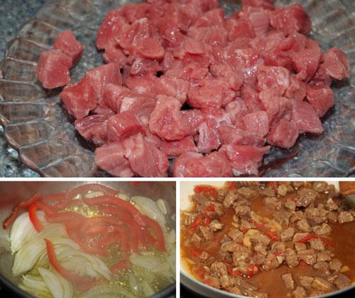 Fideos Chinos con Ternera