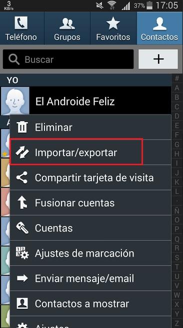 como hacer una copia de seguridad de los contactos en android ios 