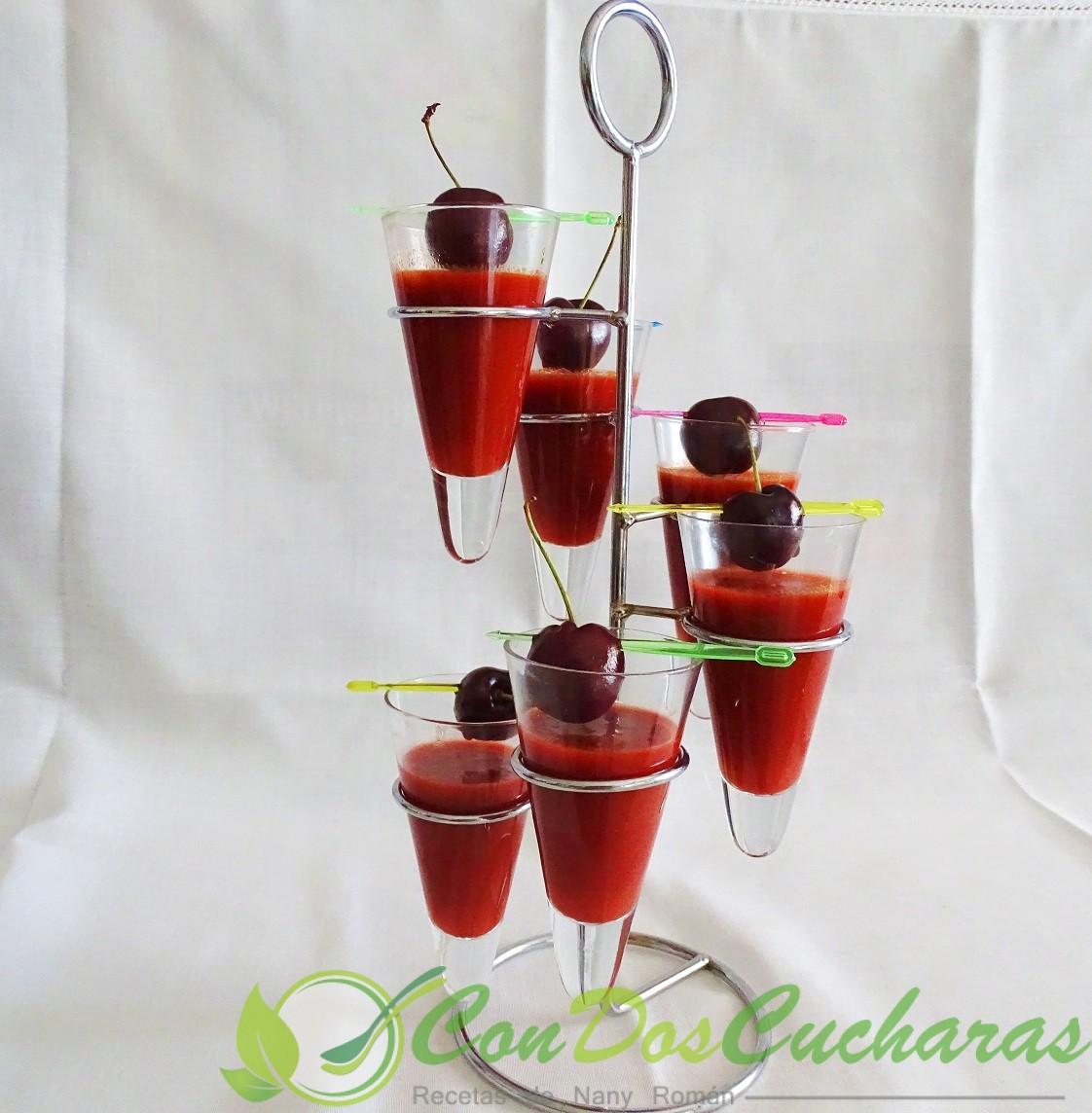 Gazpacho de cerezas