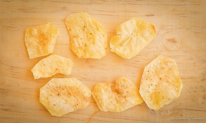 Patatas chips en el microondas