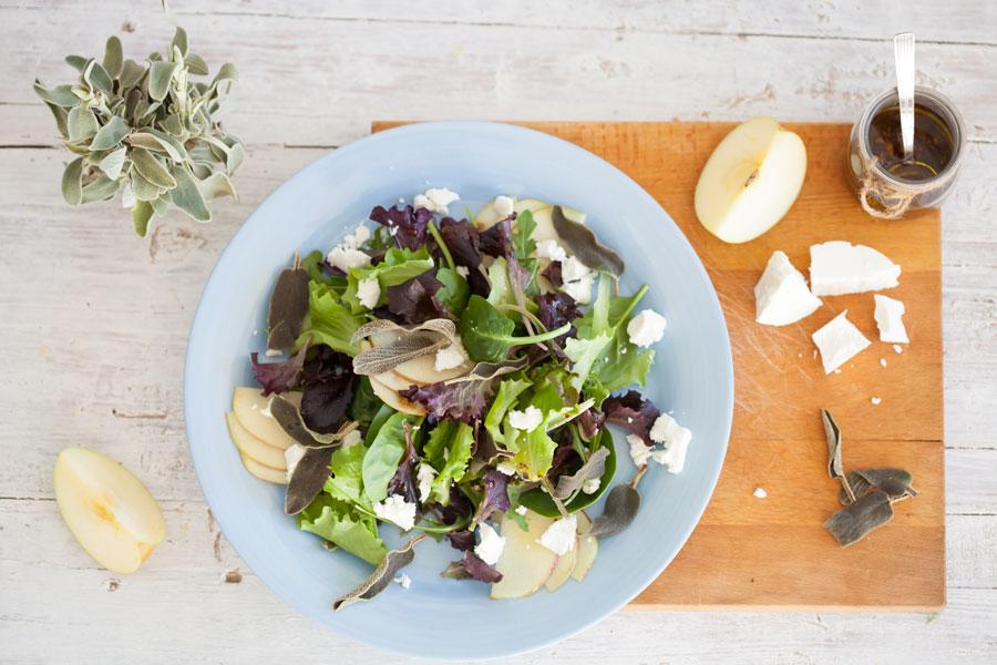 Ensalada con salvia Foto de Mónica Lopez