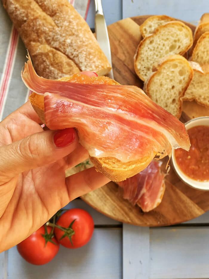 Tres ideas con jamón para disfrutar por Pintando las Nubes
