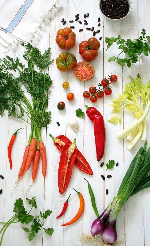 Variedad de colores en Vegetales