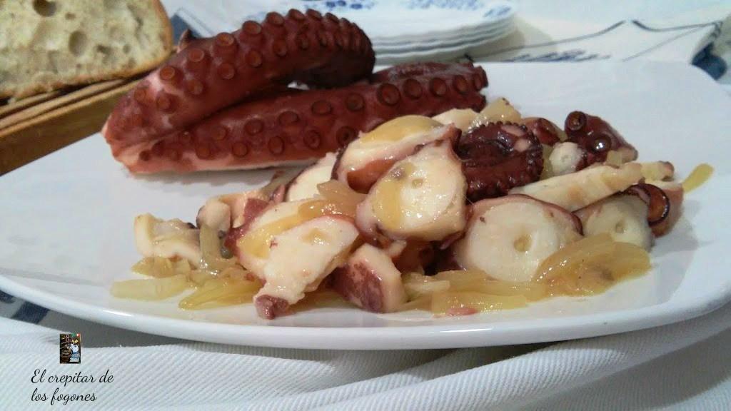 pulpo encebollado