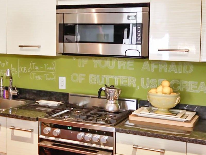 pintura pizarra para decorar la cocina 