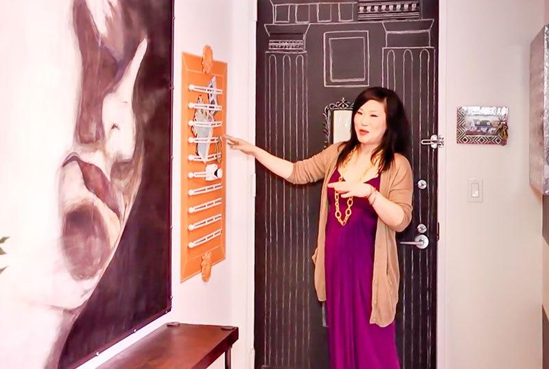 cómo decorar el recibidor de un apartamento de alquiler