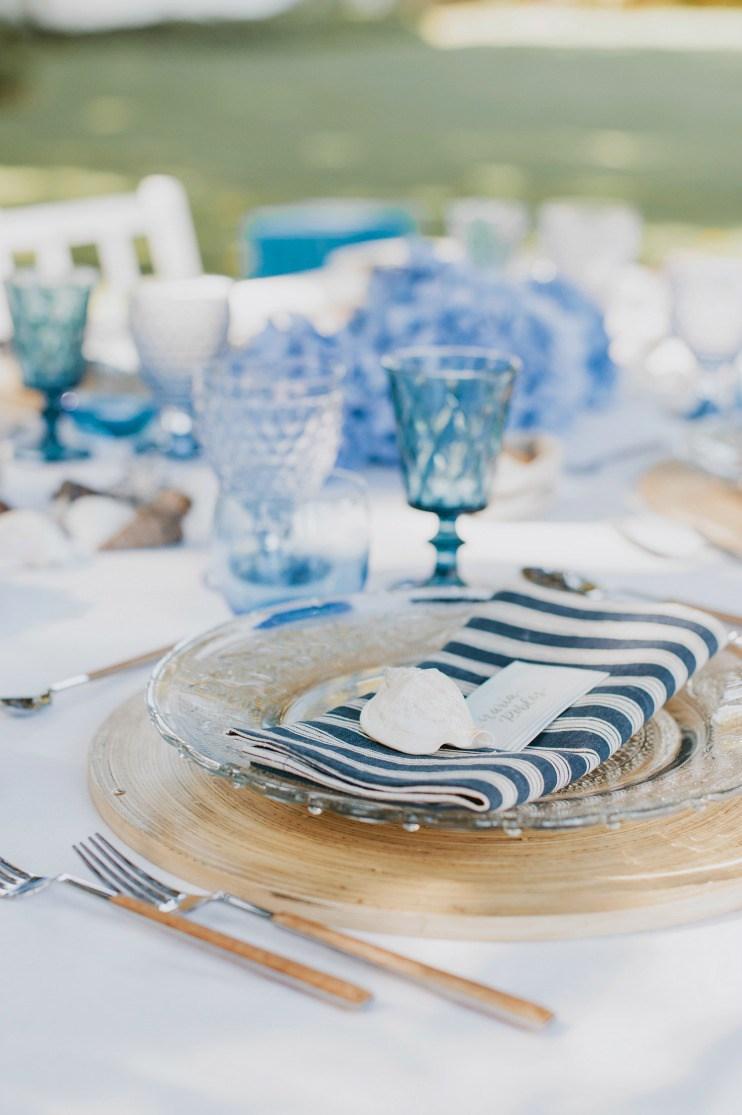 Decoracion marinera para una mesa de verano