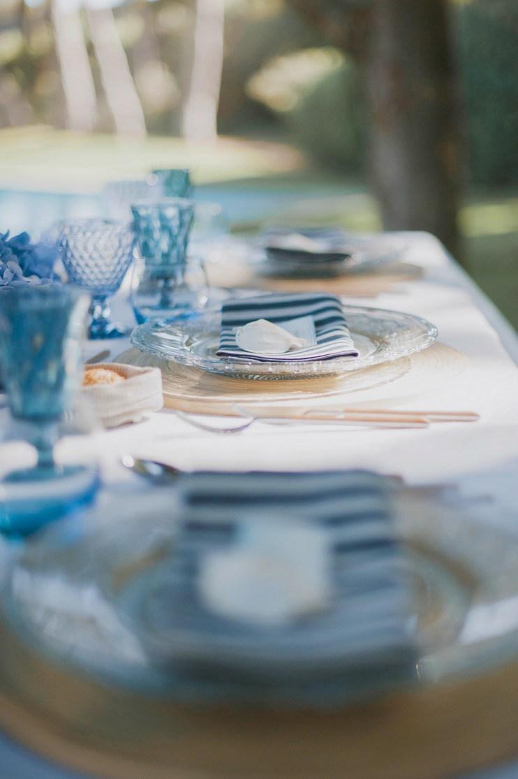 Decoracion marinera para una mesa de verano