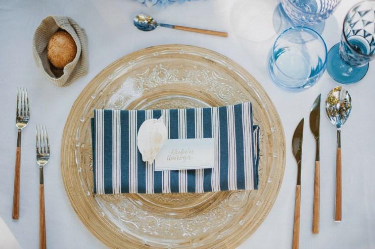 Decoracion marinera para una mesa de verano