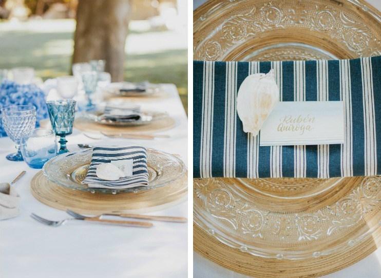 Decoracion marinera para una mesa de verano