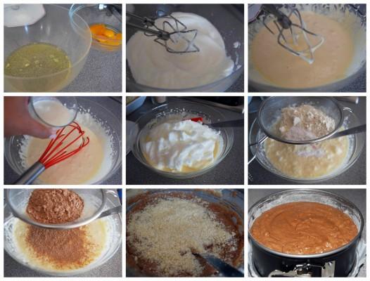 bizcocho-de-chocolate-con-cacao-instantaneo-y-almendras elaboración