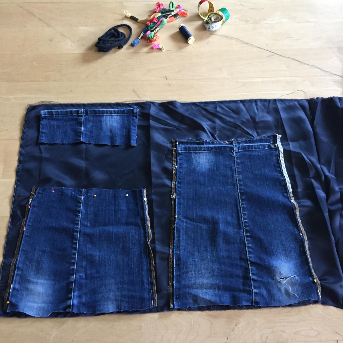 replicamos la forma del bolso en el forro