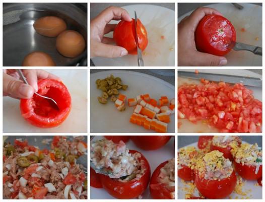 tomates-rellenos-de-atun elaboración