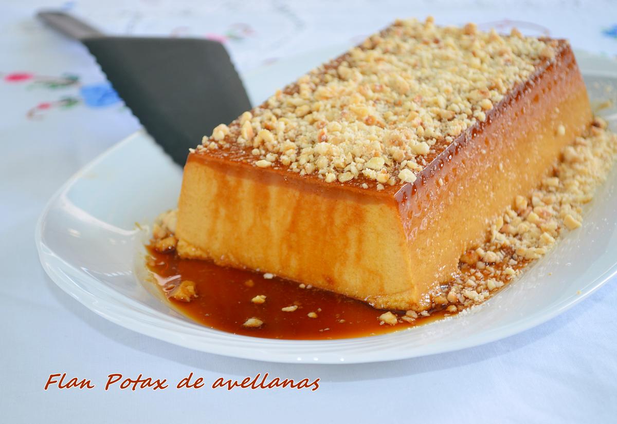 Flan Potax con avellanas