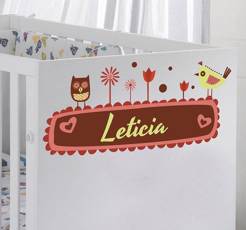 vinilos para bebes cuna leticia tenvinilo