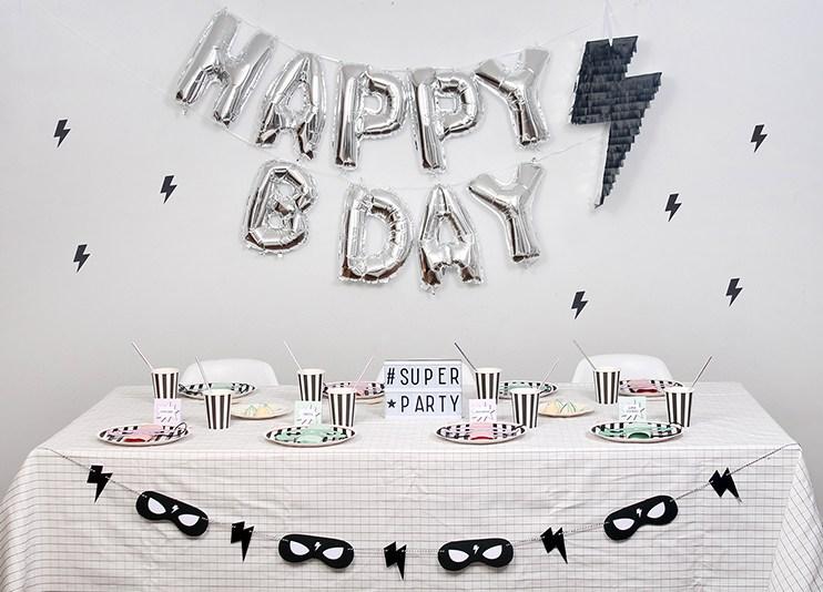 Una fiesta infantil superheroes