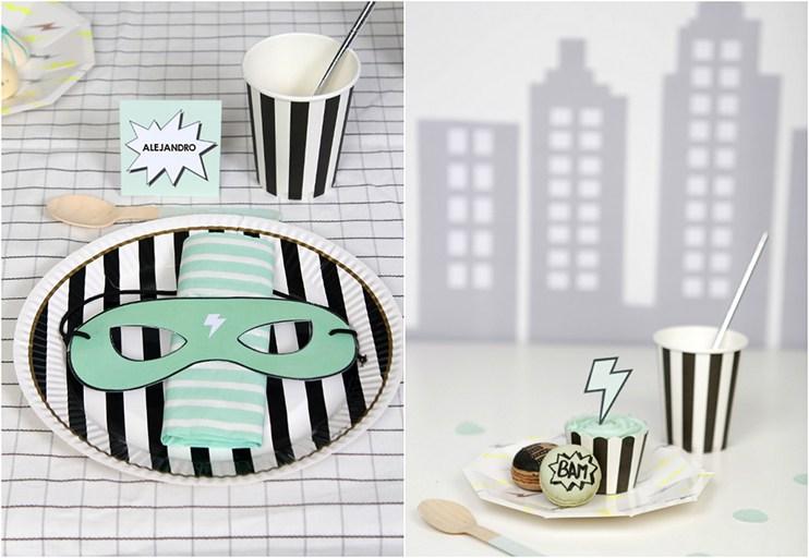 Una fiesta infantil superheroes