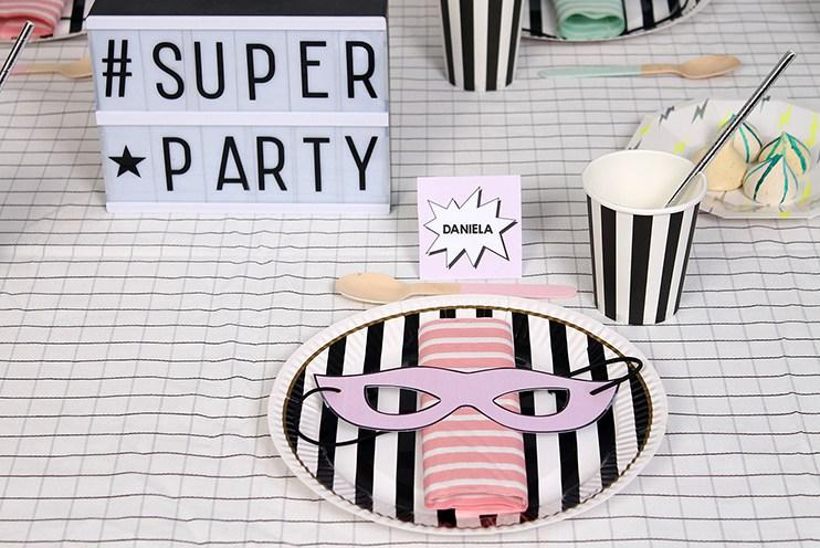 Una fiesta infantil superheroes