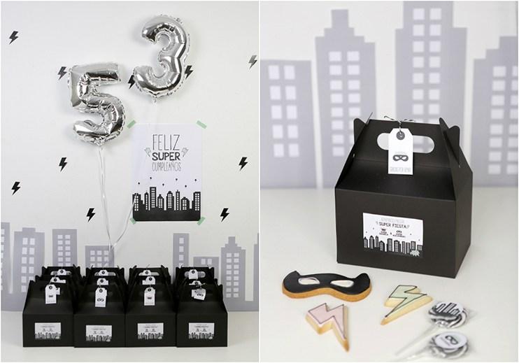 Una fiesta infantil superheroes