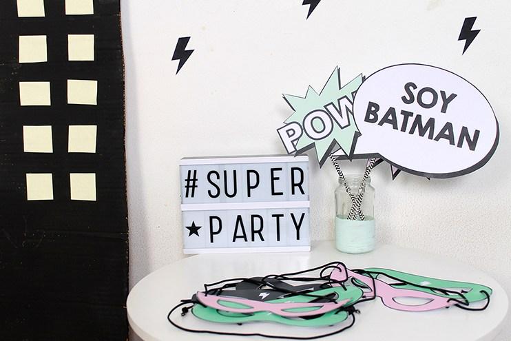 Una fiesta infantil superheroes