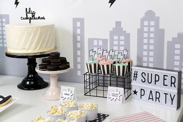 Una fiesta infantil superheroes