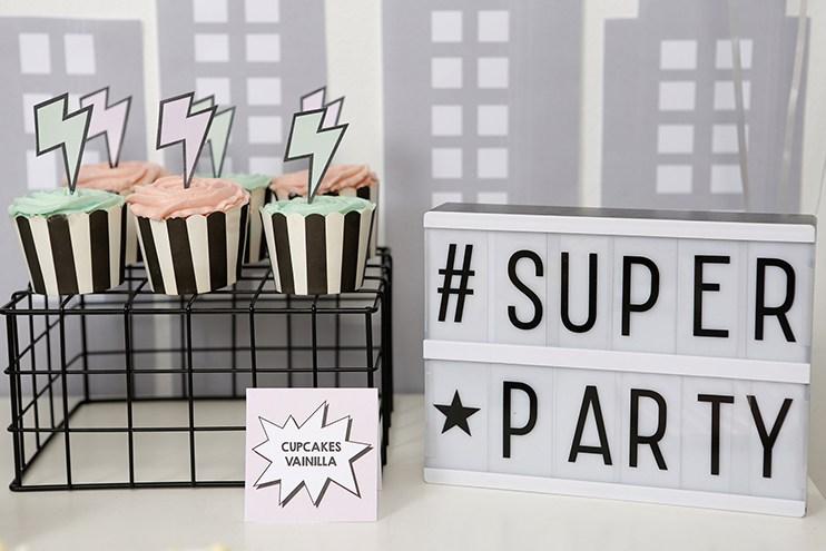 Una fiesta infantil superheroes