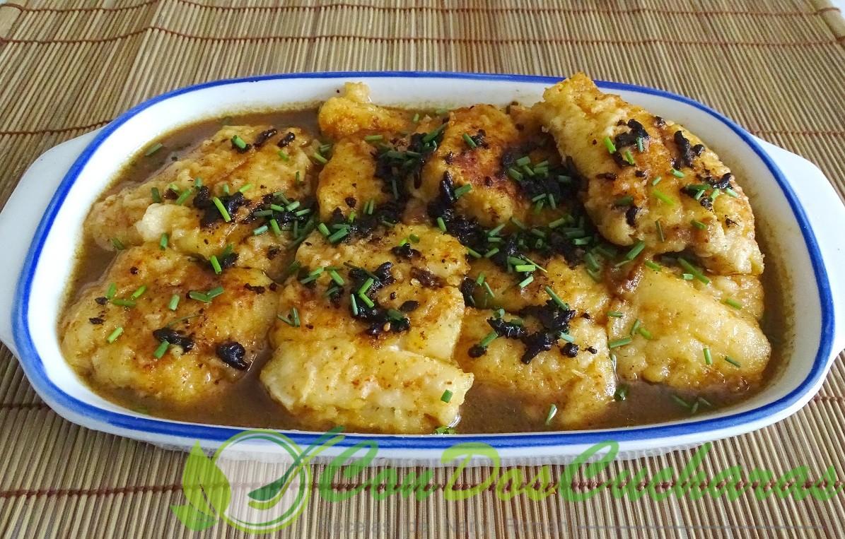 Merluza al ajo negro
