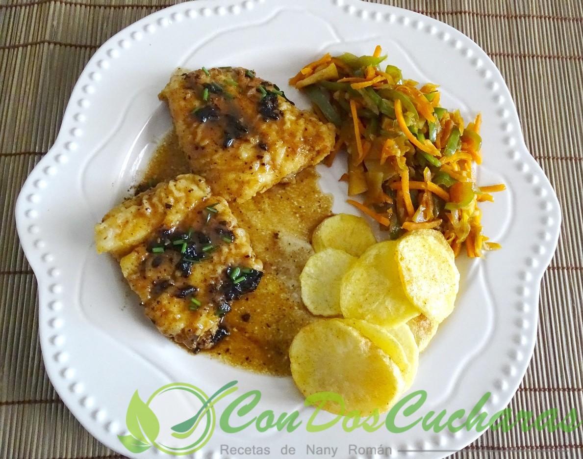 Merluza al ajo negro