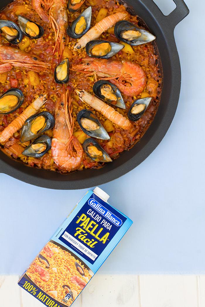 caldo paella marinera
