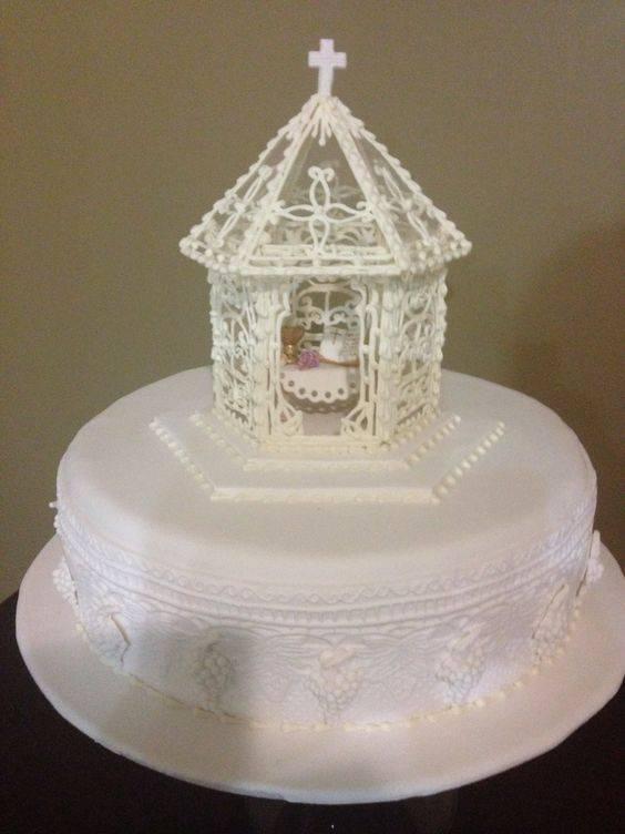 capillas para tortas de primera comunion de niña