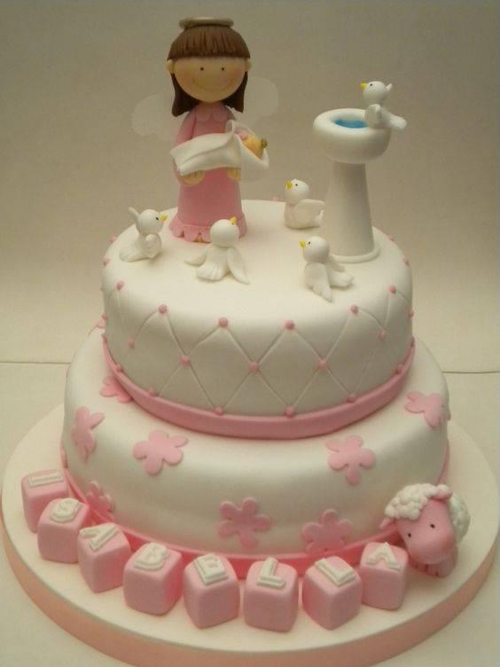 diseño para torta de primera comunion de niña
