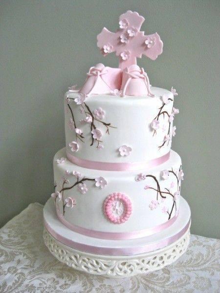 torta original para primera comunion de niña