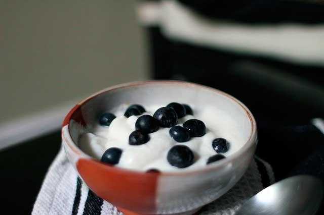 Postre rapido de yogur 