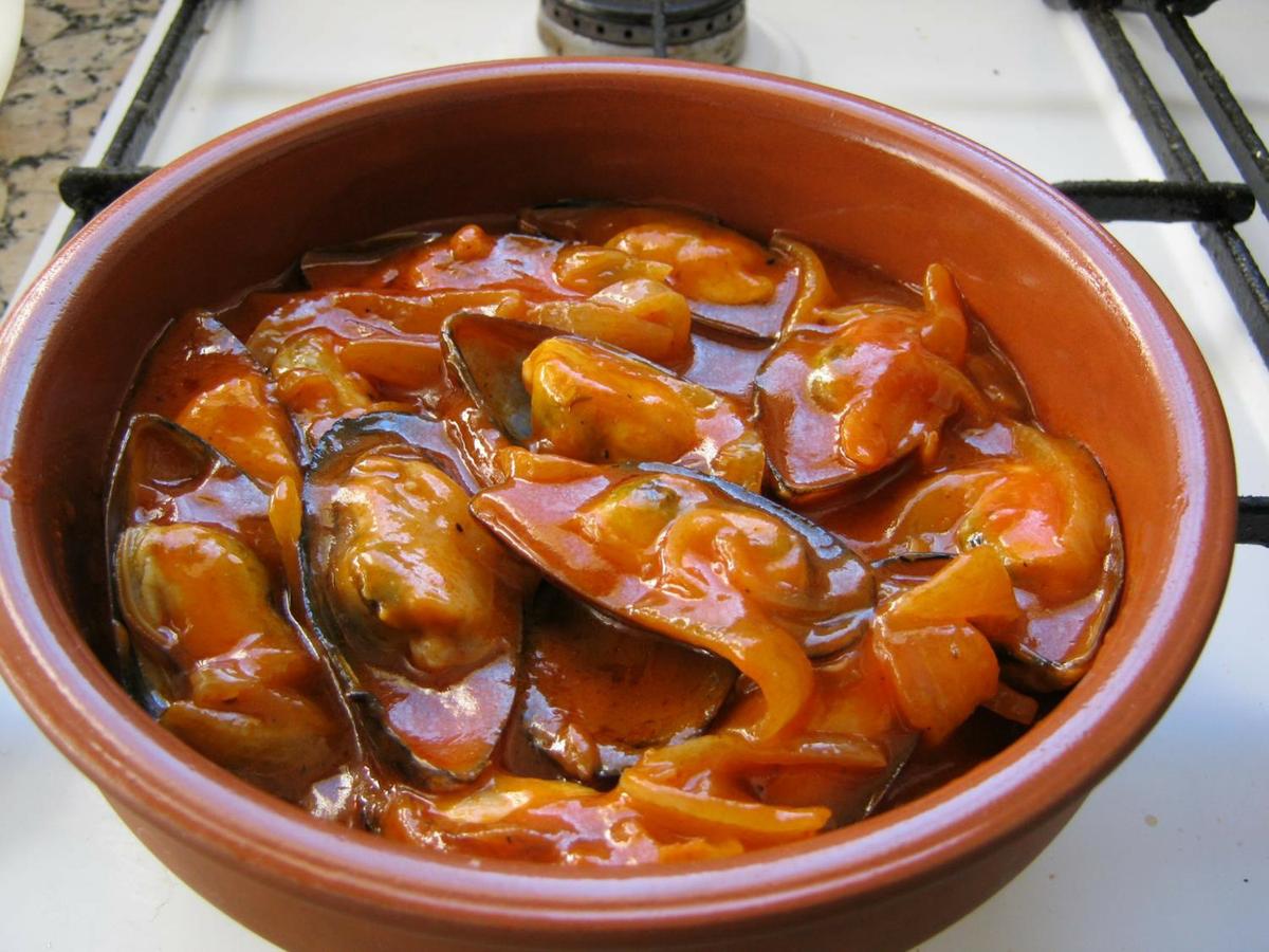 Mejillones en salsa picante 