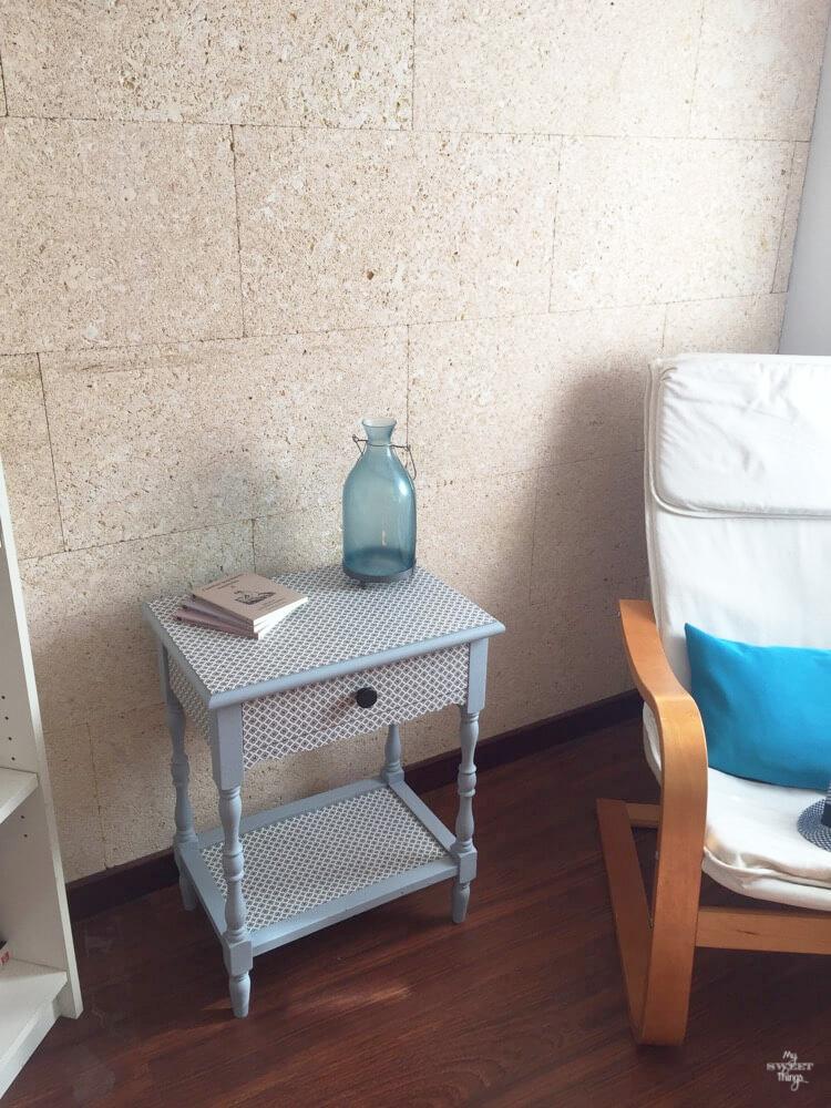 Como transformar mobiliario con decoupage y pintura de leche · Color Slate junto con Snow White milk paint