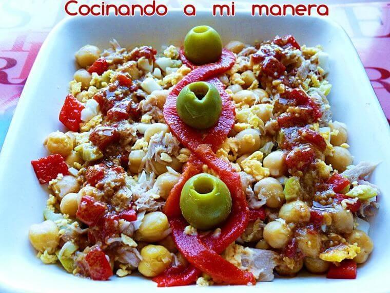 ensalada de garbanzos