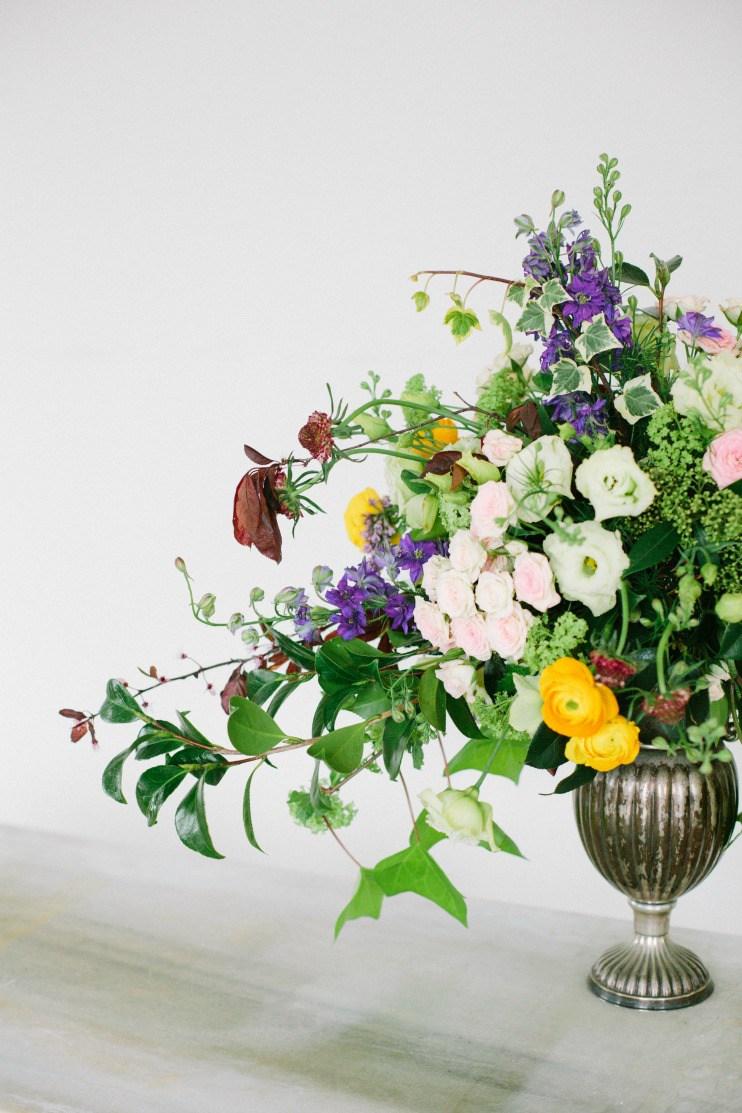 Tipo de flores centro floral elegante