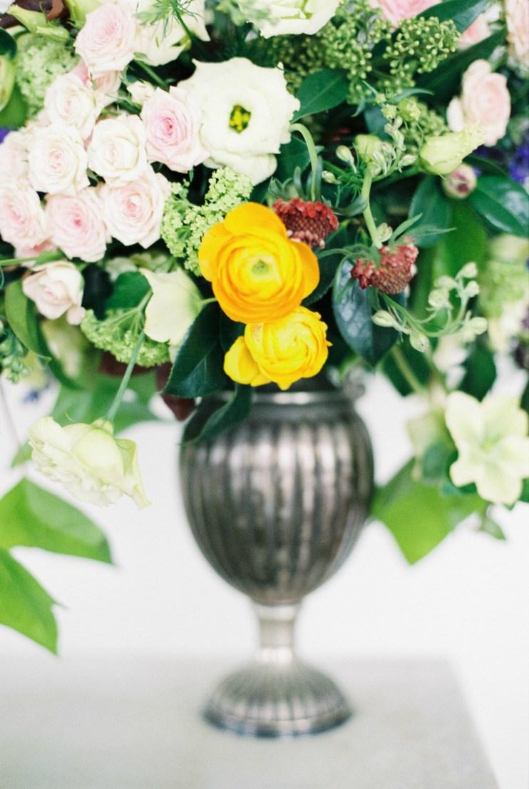 Tipo de flores centro floral elegante