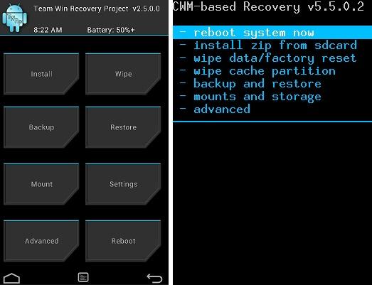 Instalar custom recovery android