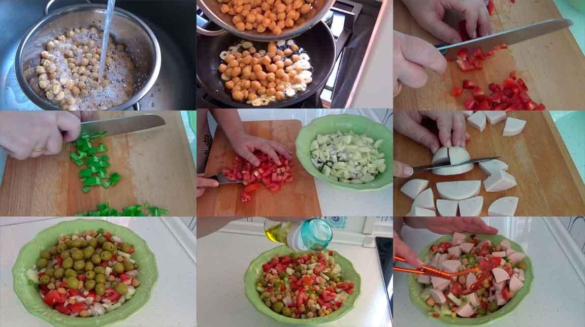Ensalada de garbanzos 