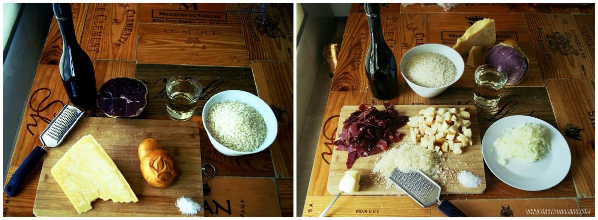 Risotto con Scamorza y Bresaola