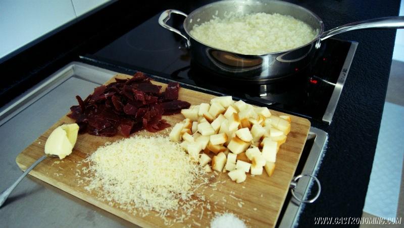 Risotto con Scamorza y Bresaola