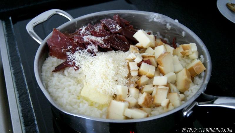 Risotto con Scamorza y Bresaola