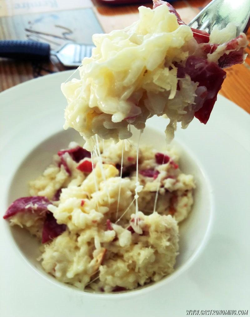 RISOTTO DE BRESAOLA Y SCAMORZA
