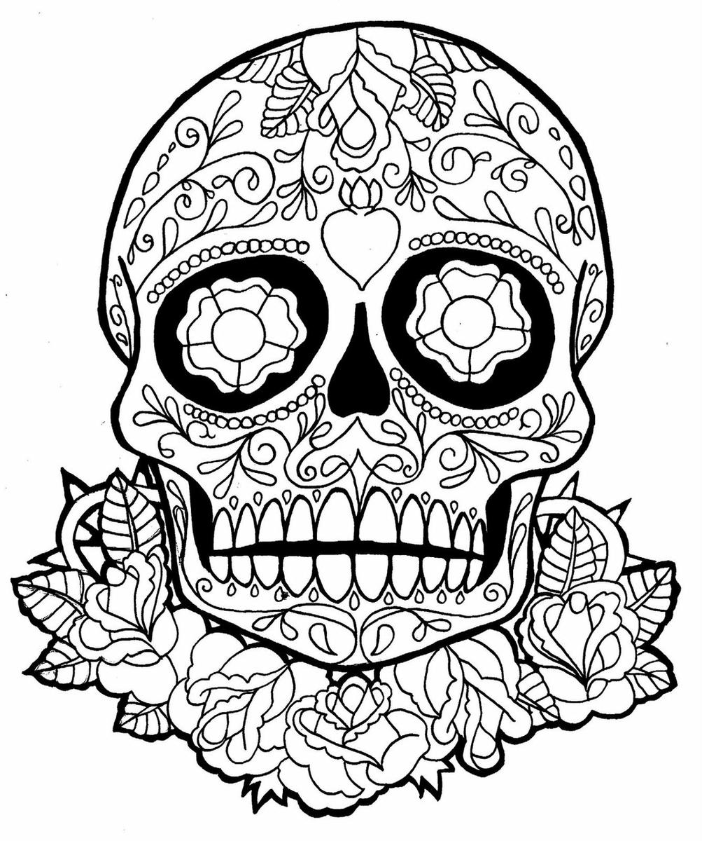 colorear calaveras mexicanas