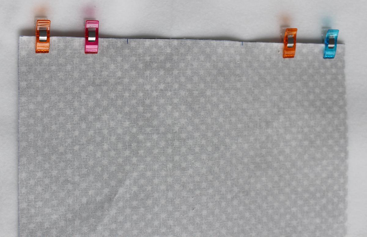 Marcamos la zona de la costura que vamos a dejar sin coser